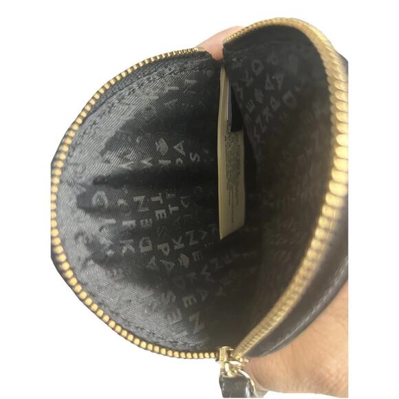 New Kate Spade Leopard Coin Purse Novelty Run Wild Black Jewel Wristlet Red Rose - Picture 4 of 11